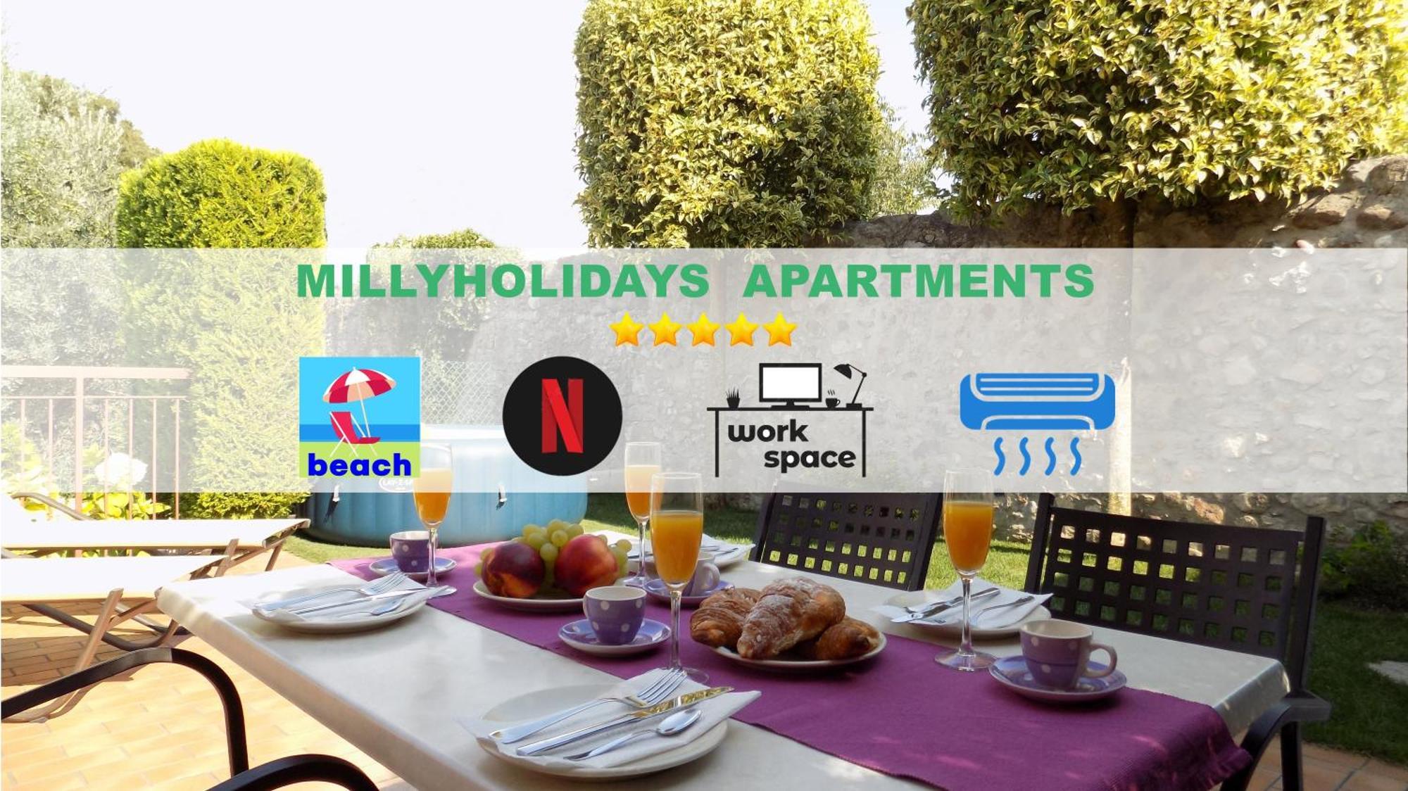 Millyholidays - Apartment Lilla - Center - Nearby Beach - Private Garden - Spa Pool บาร์โดลิโน ภายนอก รูปภาพ